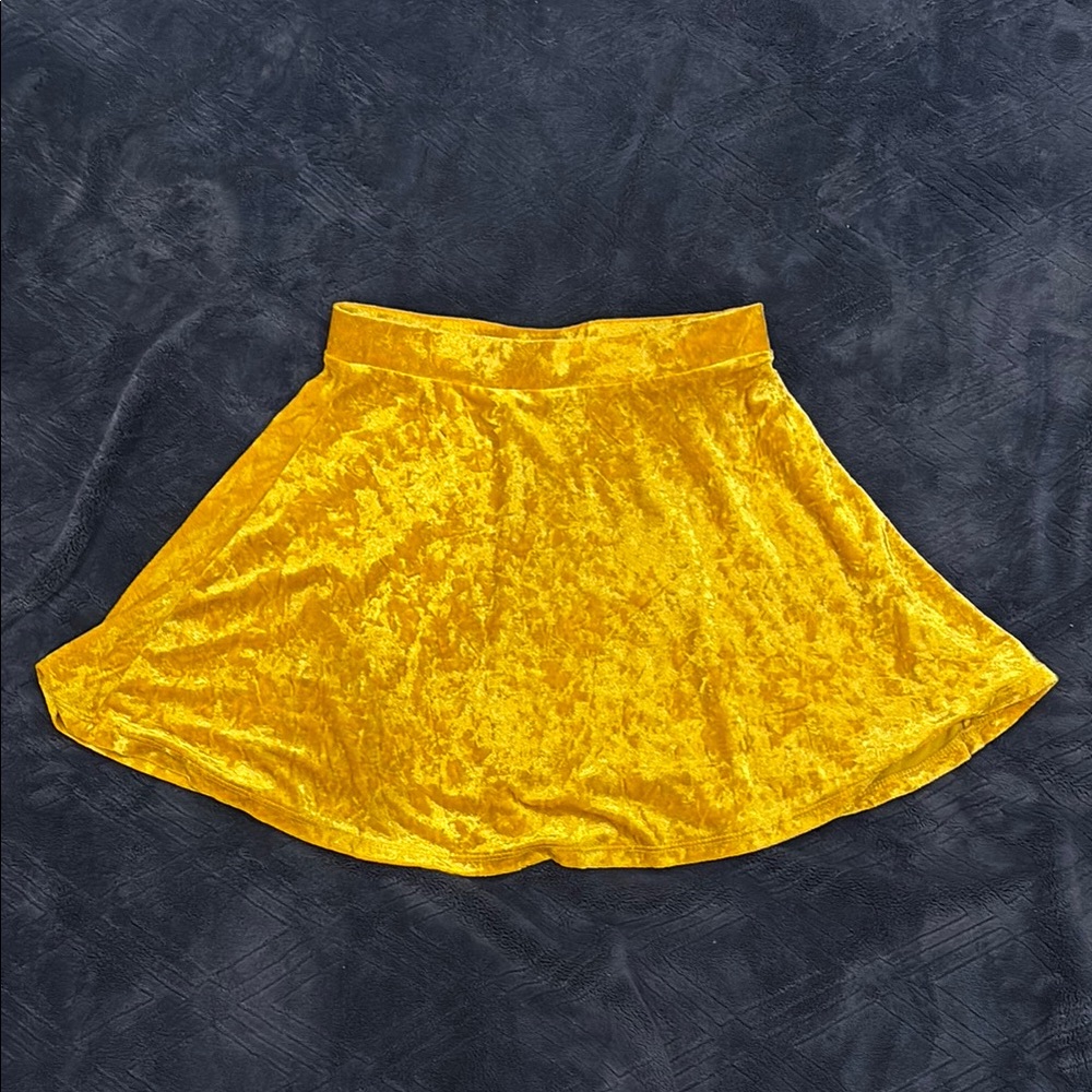 Velvet Yellow Gold Skirt
